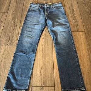 Wrangler Premium Quality Men's Slim Straight Denim Blue Jeans Size 36x32